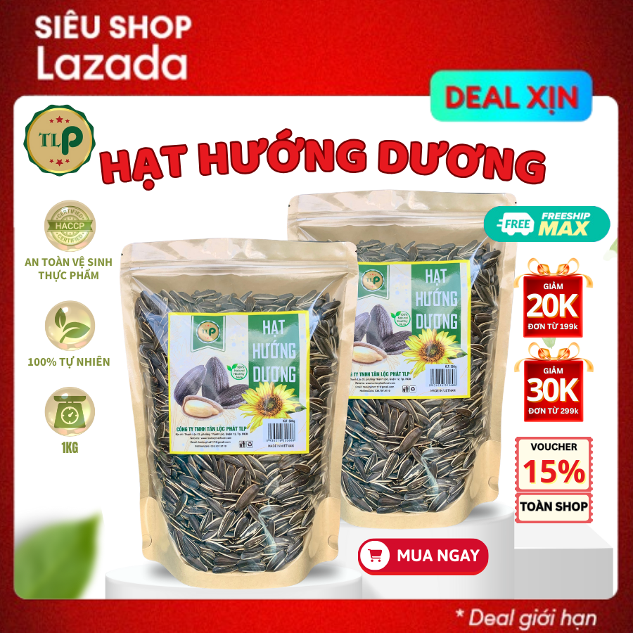 HẠT HƯỚNG DƯƠNG TÂN LỘC PHÁT 1KG  Đồ ăn vặt yêu thích