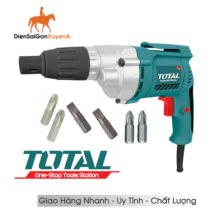 Máy bắn vít, bắt trần thạch cao 500w total td2561 - ngô gia tools
