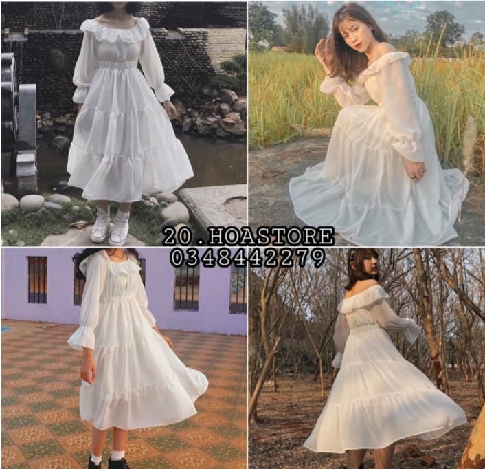 ( ẢNH THẬT) ĐẦM CÔNG CHÚA 2 LỚP 2 CÁCH PHỐI MỀM ĐẸP MÀU TRẮNG ULZZANG DÁNG XÒE CỰC CHẤT, ĐẦM XÒE VINTAGE MÀU TRẮNG, ĐẦM TRẮNG, ĐẦM MAXI , ĐẦM DỰ TIỆC. KHO SI