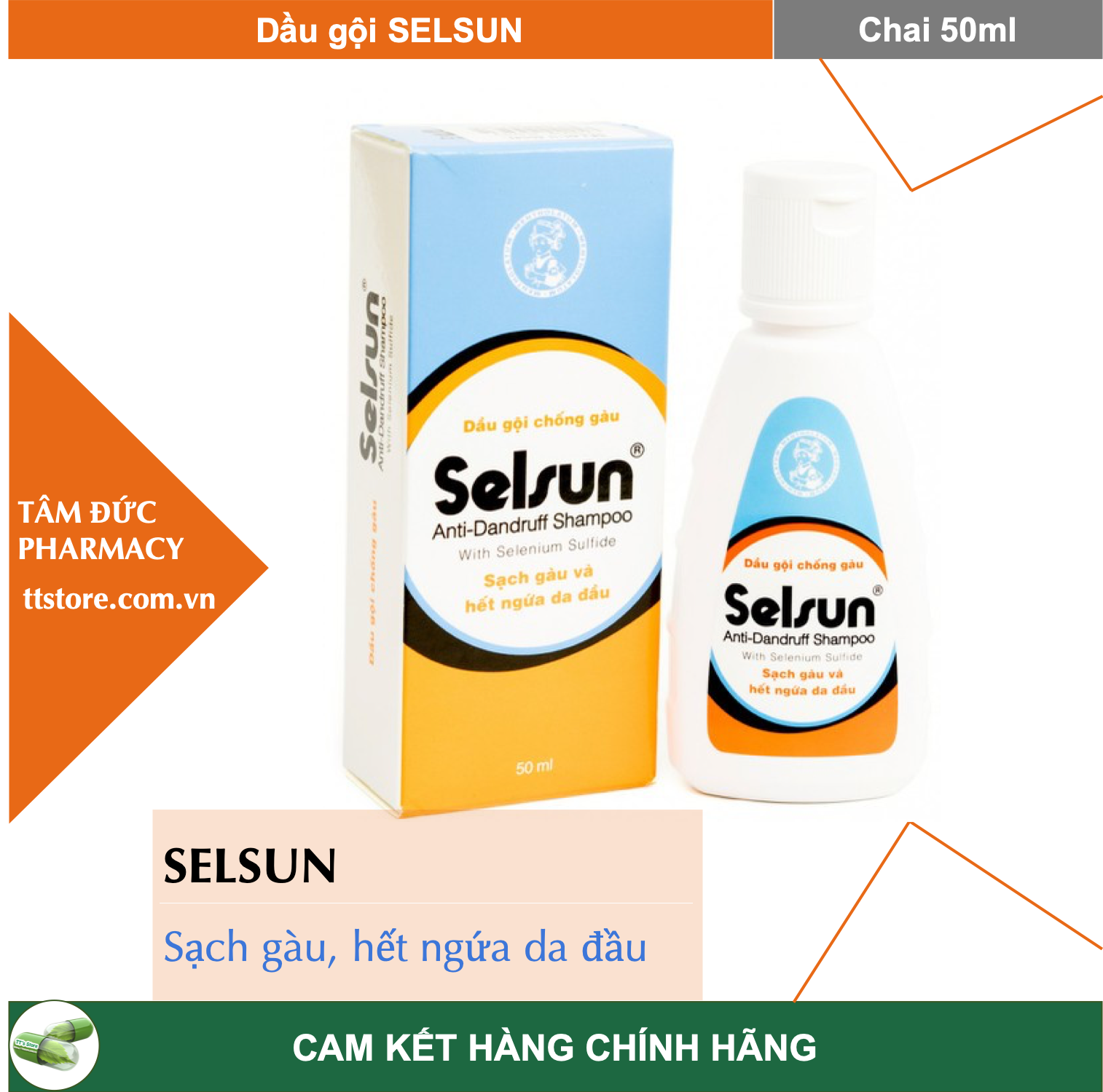 Dầu gội selsun - sạch gàu, hết ngứa