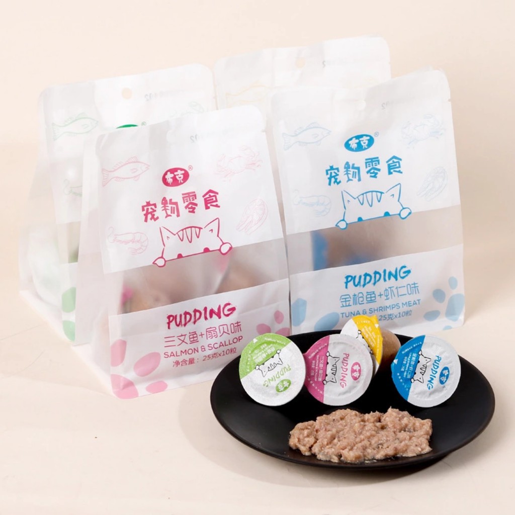 Pudding thưởng cho mèo vị hải sản - 1 viên lẻ 25g