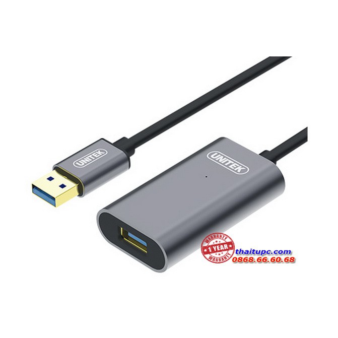 Cáp nối dài cổng usb 3.0 unitek y-3004 5m