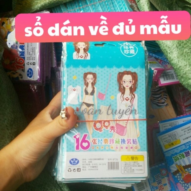 Sổ dán đủ mẫu