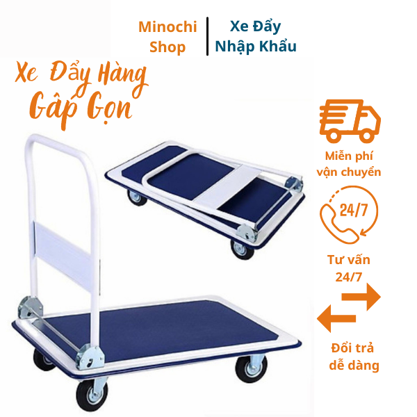 Xe Kéo Tay Đa Năng Xe Đẩy Hàng Gấp Gọn Tải trọng Lớn 150kg-XKD05