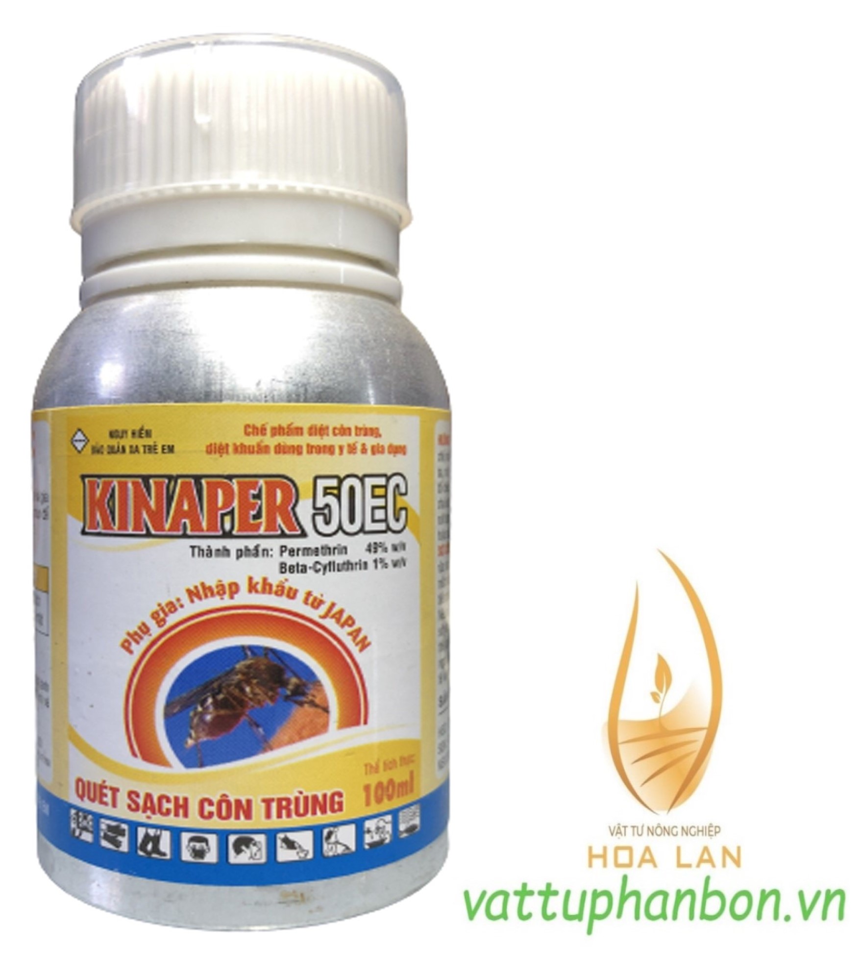 Chế phẩm diệt côn trùng kinaper 50ec - quét sạch côn trùng - #081b# 100ml