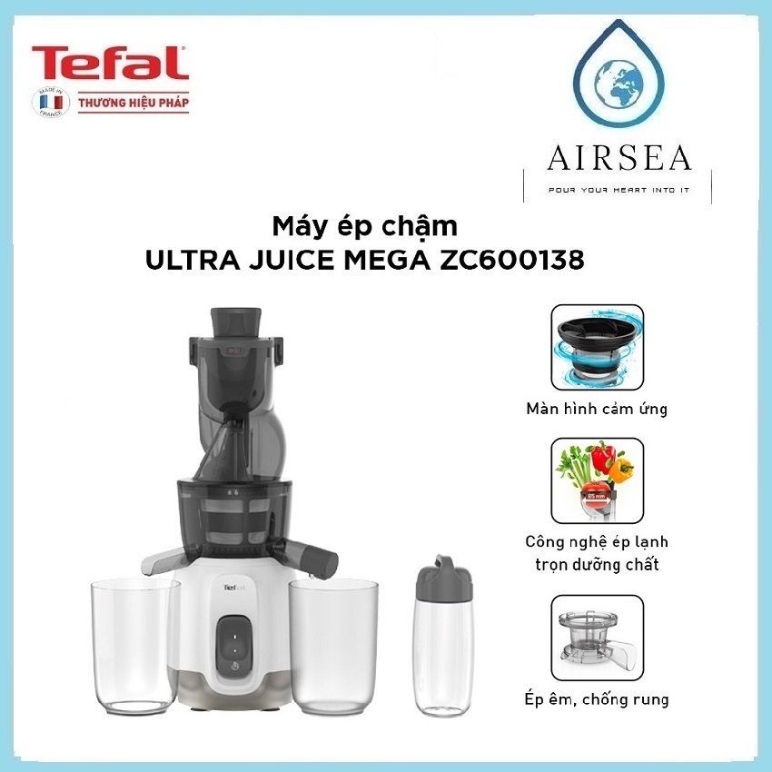 Máy ép trái cây tốc độ chậm tefal zc600138