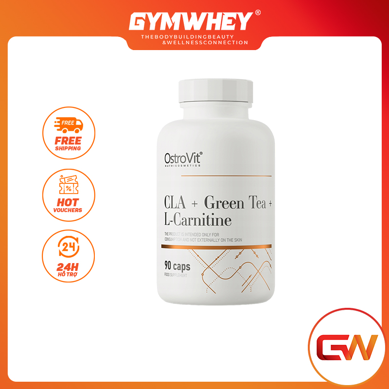 CARNITINE CLA GREEN TEA Hỗ Trợ Đ ố t M ỡ An Toàn Ostrovit L Carnitine CLA + Green Tea [90 viên]