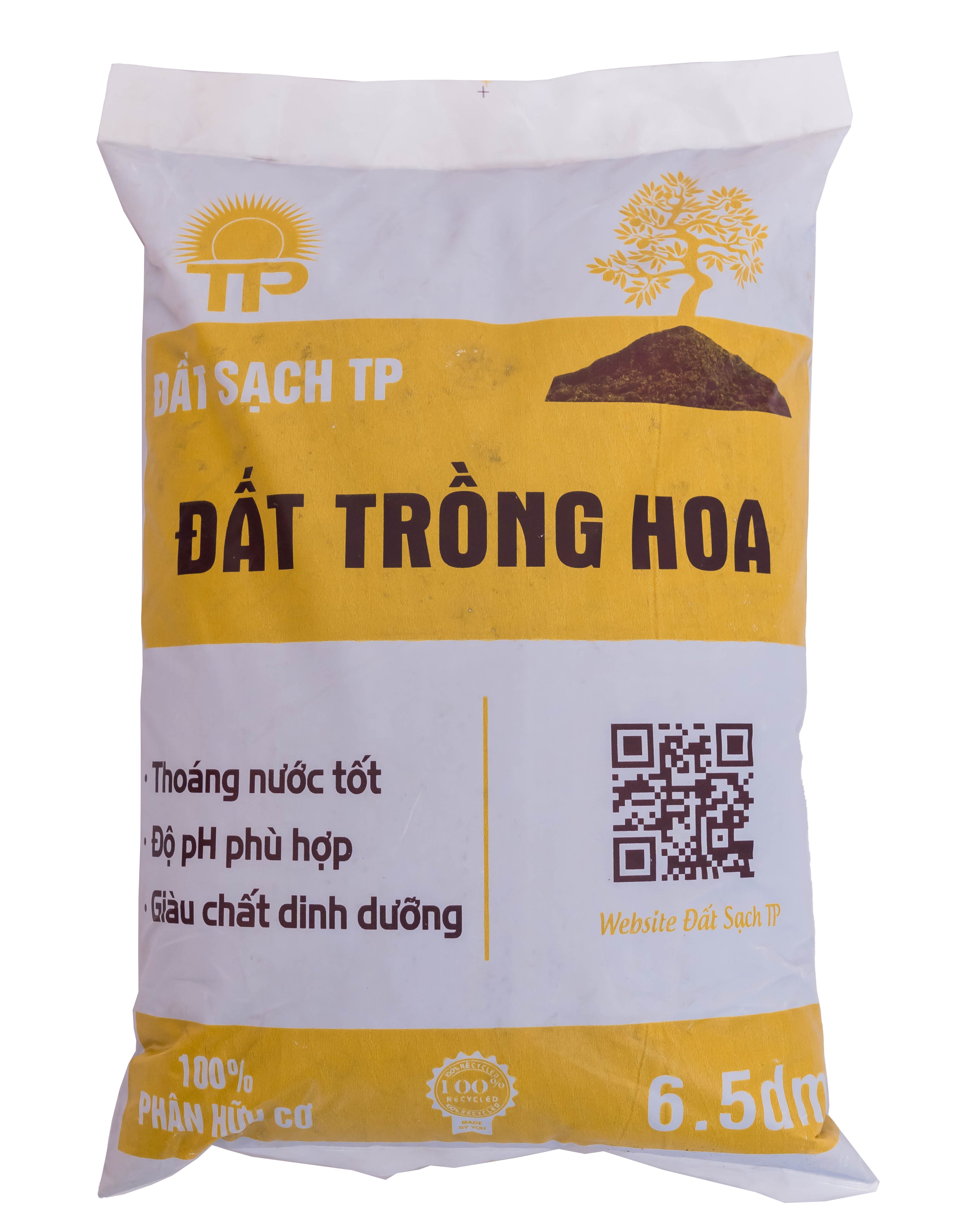 Đất trồng hoa tp 6.5 dm3