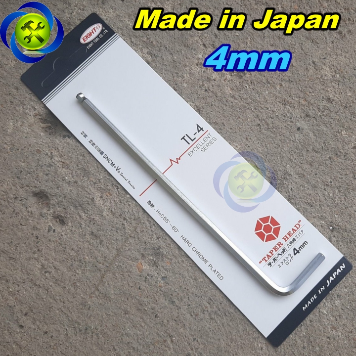 Lục giác nhật chữ l 4mm eight tl-4 made in japan chiều dài 145mm