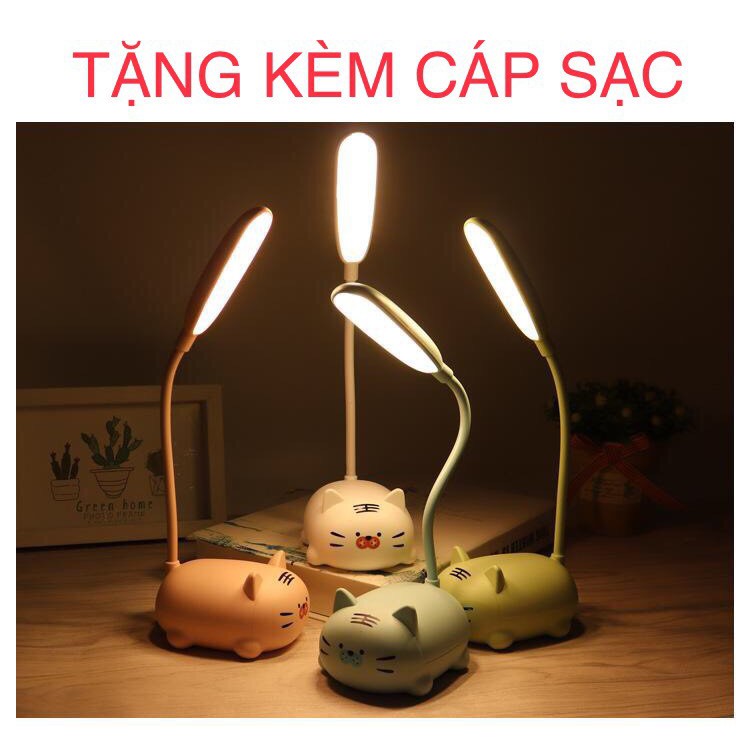 Đèn bàn mini tích điện sáng tạo hình con vật,đèn led chống cận thị