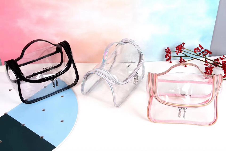 Túi đựng mỹ phẩm trong suốt thời trang cao cấp giao màu ngẫu nhiên