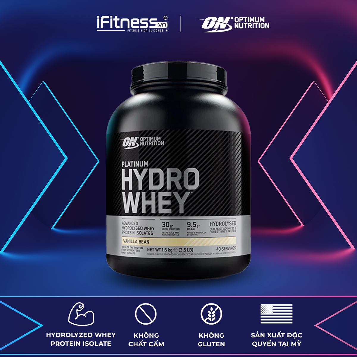 Optimum Nutrition Platinum HydroWhey - Sữa Tăng Cơ 3.5lbs
