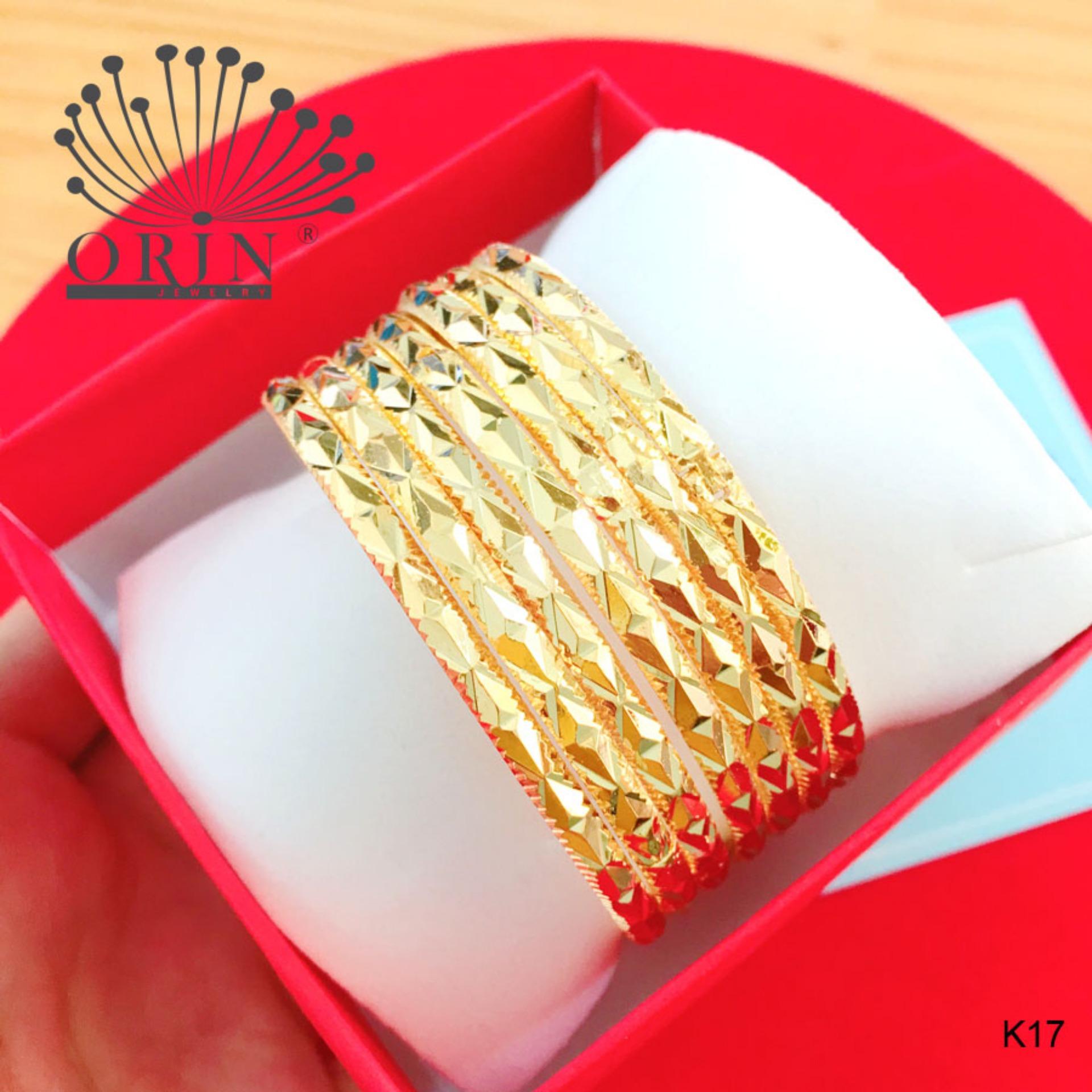 Vòng ximen bản lớn thiết kế cao cấp bền màu Orin K17 V2132 - Long Tien