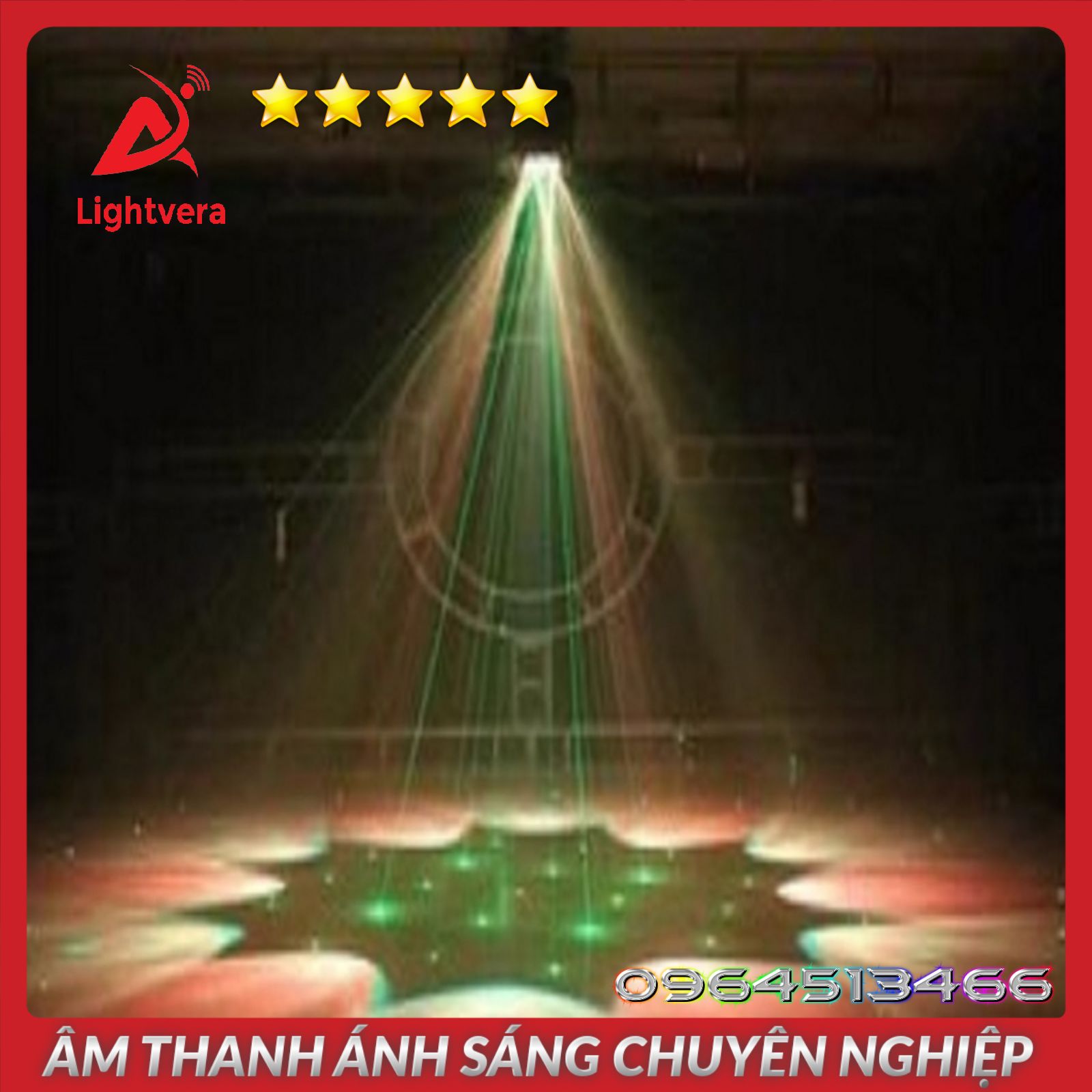 Đèn Moving Head 6 Mắt Laser Cho Phòng Karaoke Sân Khấu Đèn Sân Khấu Lightvera