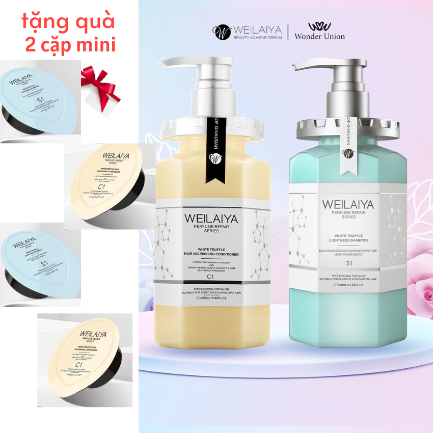 Dầu gội xả weilaiya chính hãng phục hồi đa tầng Nấm Truffle 450ml