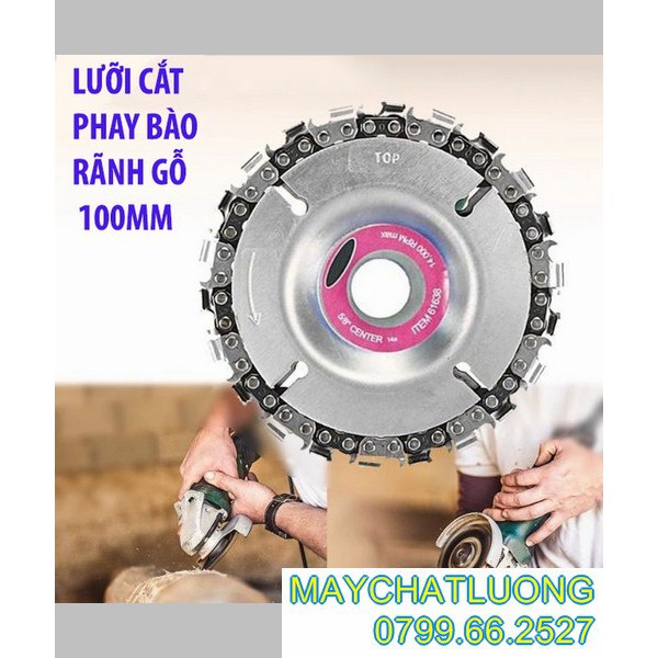 [HCM]ĐĨA LƯỠI CƯA XÍCH CẮT  PHAY PHÁ   GỖ ĐA NĂNG GẮN MÁY MÀI 100MM