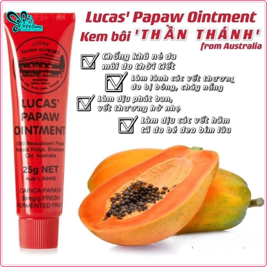 Kem đa năng lucas papaw ointment 25g của úc