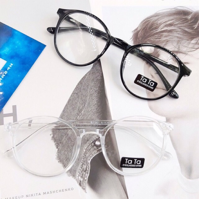 [FreeshipMAX] Kính ngố gọng tròn dễ thương đáng yêu