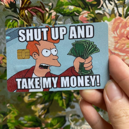 SHUT UP MEME - Decal Sticker Thẻ ATM (Thẻ Chung Cư, Thẻ Xe, Credit, Debit Cards) Miếng Dán Trang Trí NF2 Cards