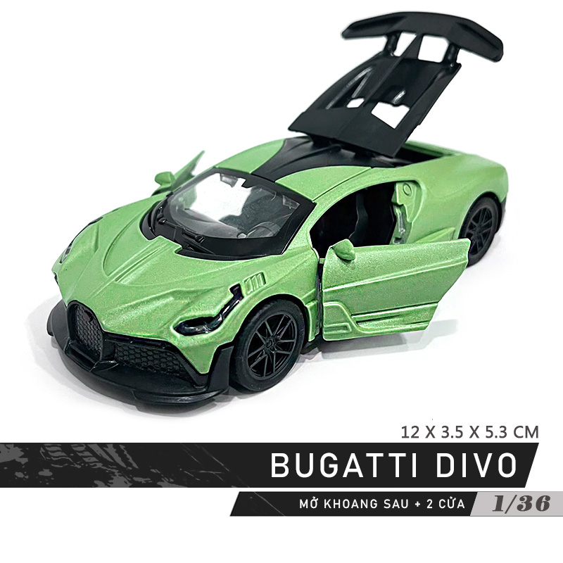 1:36 Scale Model Car Toy Bugatti Alloy Gift Toy Display Lahakids - 5