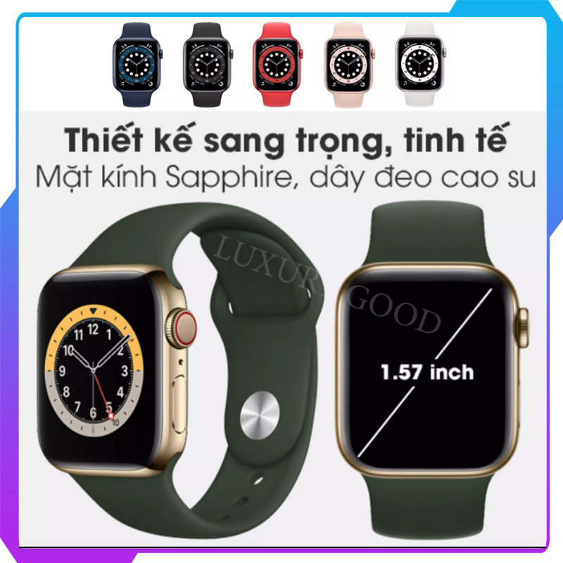 [HCM]( HÀNG QUỐC TẾ ) Đồng hồ thông minh WATCH 6 PRO - Đẳng cấp thời thượng Viền nhôm cao cấp Màn hình led tràn viền Nghe gọi thông báo trực tiếp Bản Full chức năng - Bảo Hành 12 Tháng
