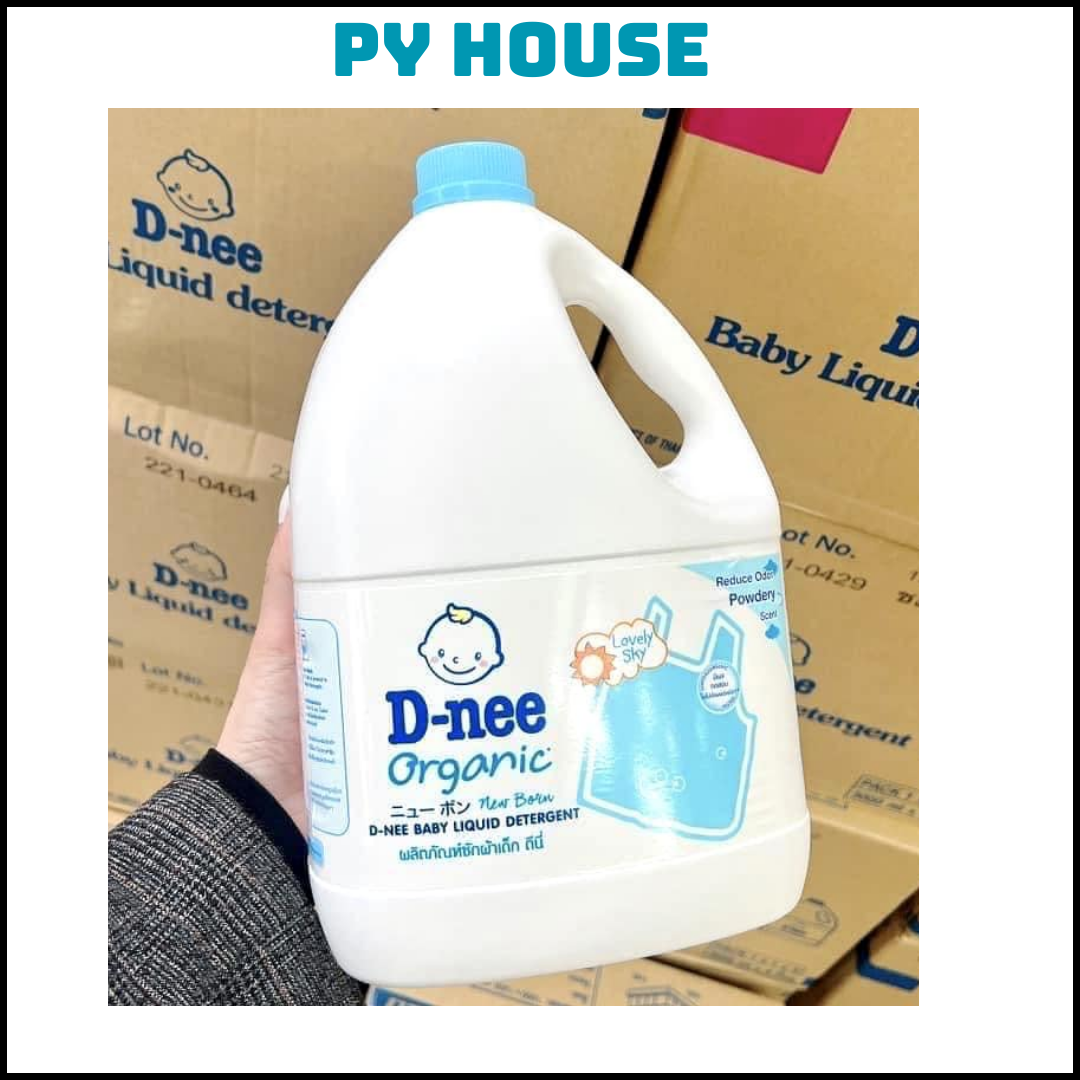 [TEM CHÍNH HÃNG] NƯỚC GIẶT XẢ 2 IN 1 DNEE THÁI LAN 3000ML Màu Xanh