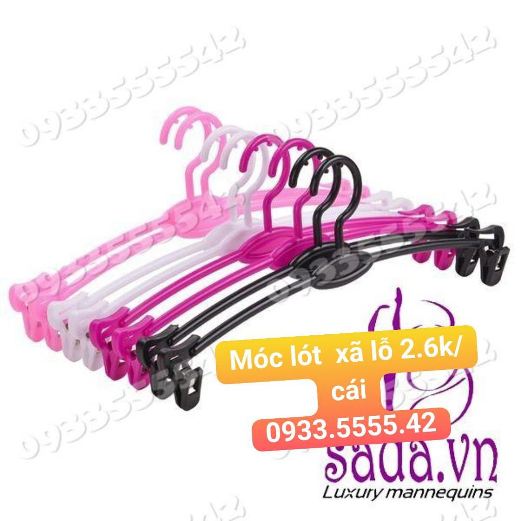 10 móc nhựa kẹp đồ lót 26cm