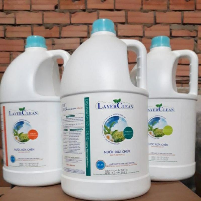 [Nhập RS0822 giảm 30k cho đơn 99k]Nước rửa chén bát hữu cơ LayerClean hương quế 5l - 2
