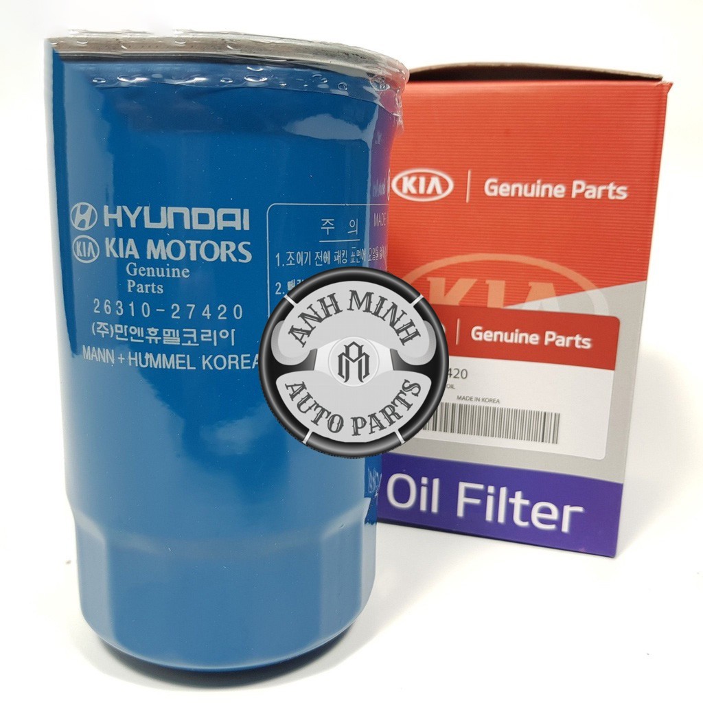 Lọc nhớt lọc dầu động cơ diezel máy dầu xe santafe 06-09 sorento santafe gold 01-05 mã: 2631027420