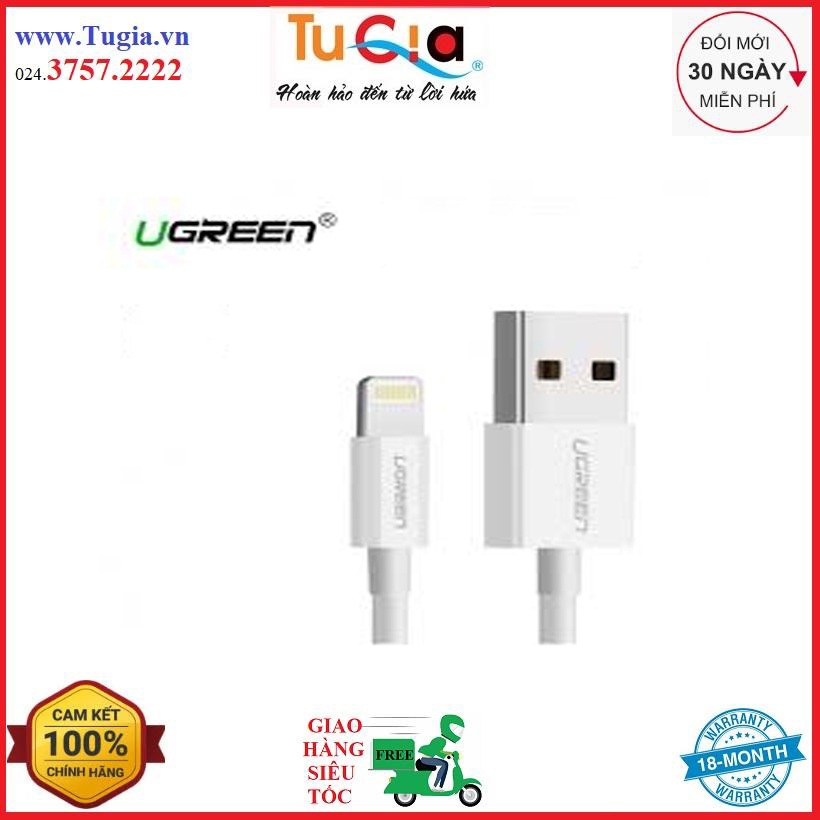 Ugreen 2m lightning ra usb cable cáp us155-20730 - hàng chính hãng