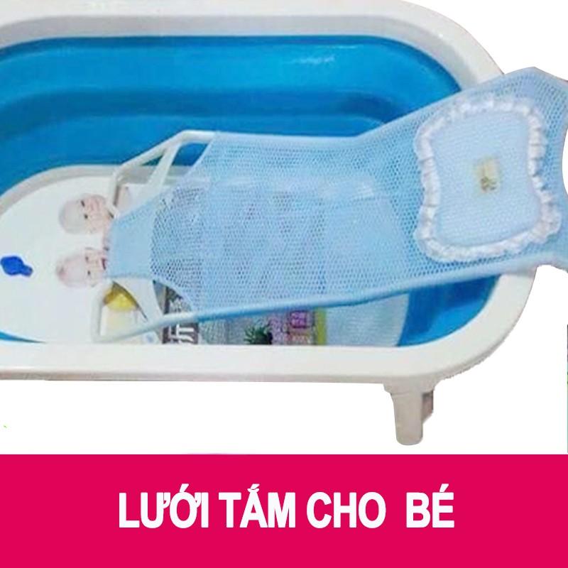 Ghế tắm lưới kèm gối cho bé