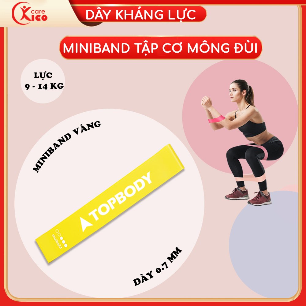 Dây kháng lực, dây miniband tập mông chính hãng KICOCARE