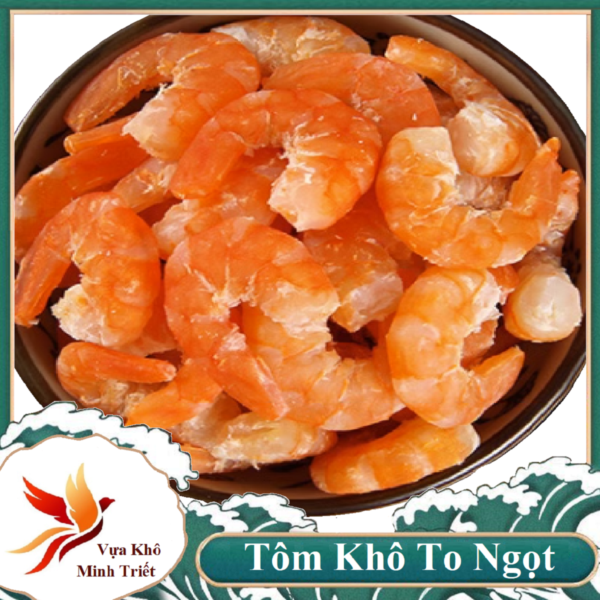 Tôm Khô Con Siêu To, Không Sạn , Hút Chân Không Sạch Đẹp-Vựa Khô Minh Triết