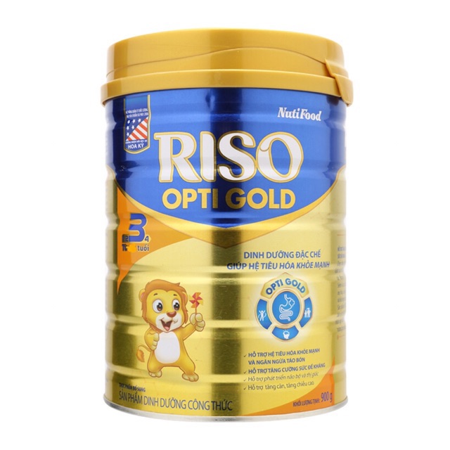 Sữa bột riso opti gold 3 850g