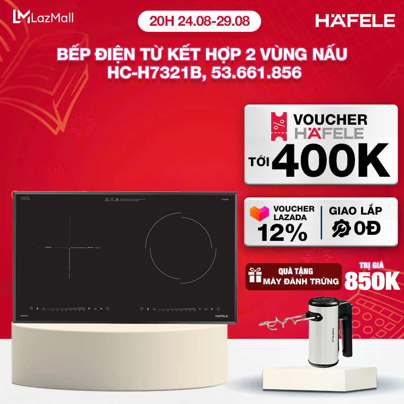 Bếp điện từ kết hợp 2 vùng nấu hc-h7321b 536.61.856