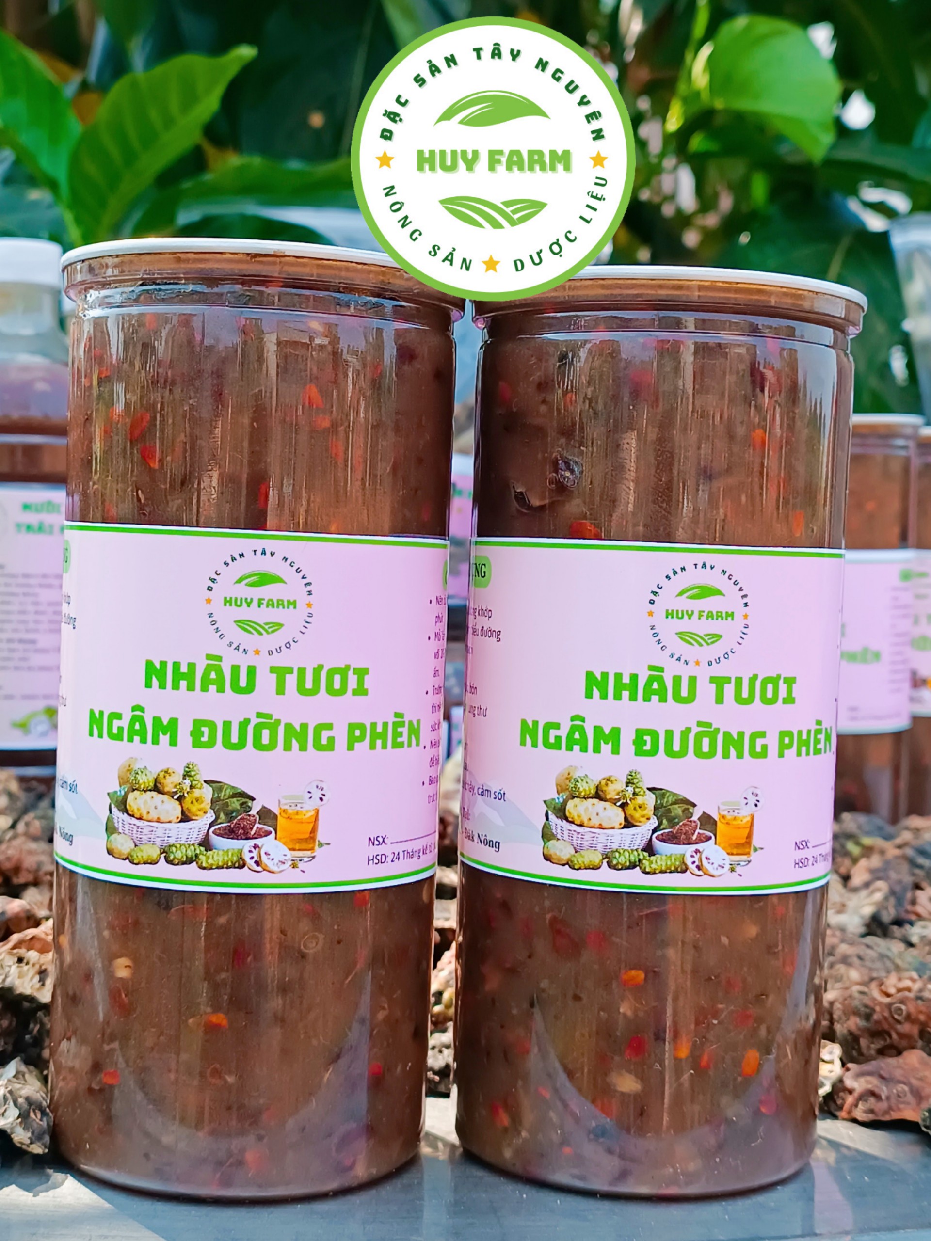 Trái Nhàu Tươi ngâm đường phèn. Sử dụng ngay. thảo mộc , Thảo dược từ thiên nhiên. trị xương khớp