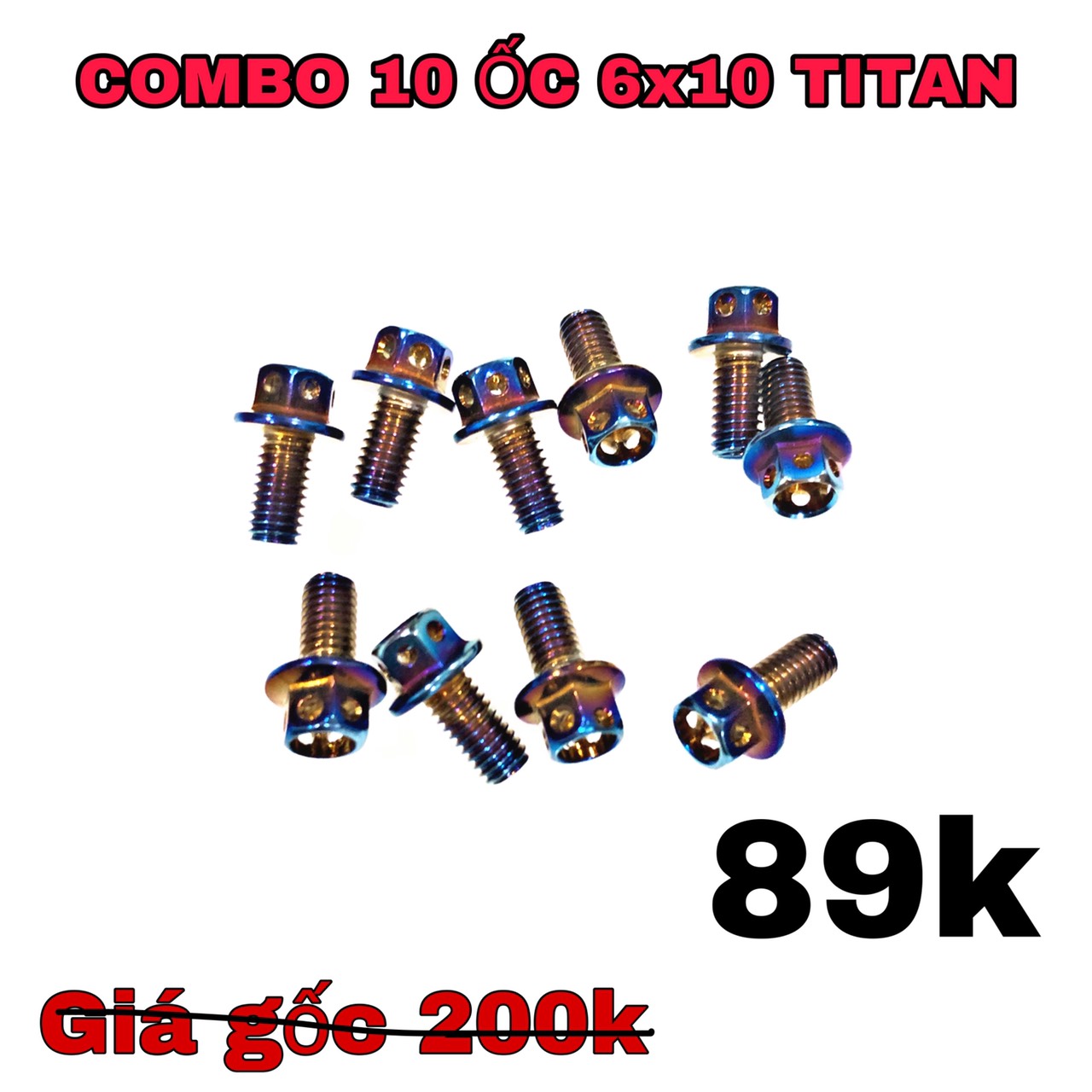 [HCM]COMBO 10 CON ỐC THÁI KIỂU CHO XE MÁY