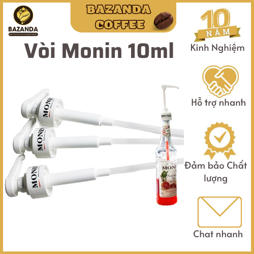 Vòi bơm siro monin 10ml - pump syrup monin 10ml