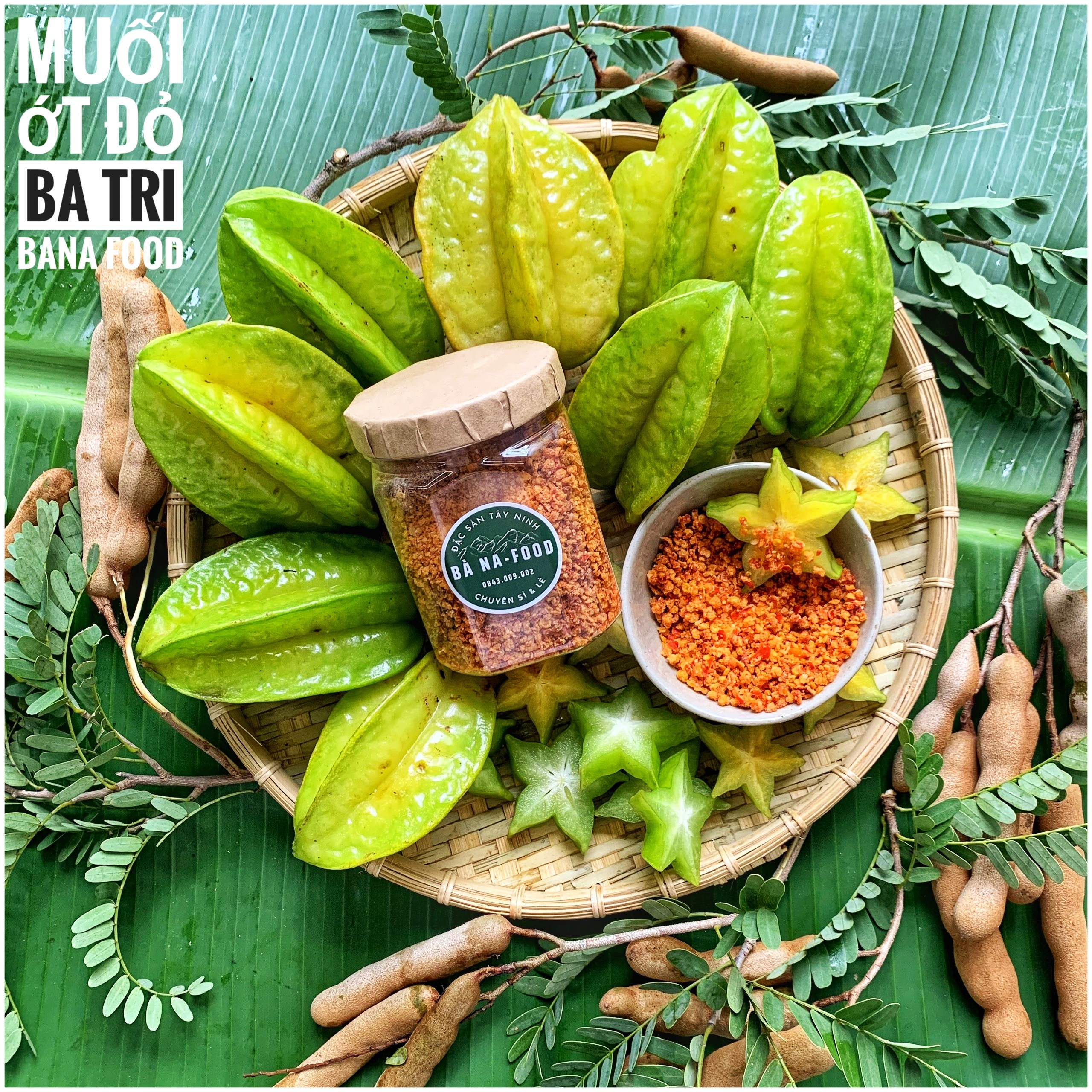 [FREESHIP]Muối ớt Tây Ninh Ba Tri đỏ - Bà Na Food, 250g