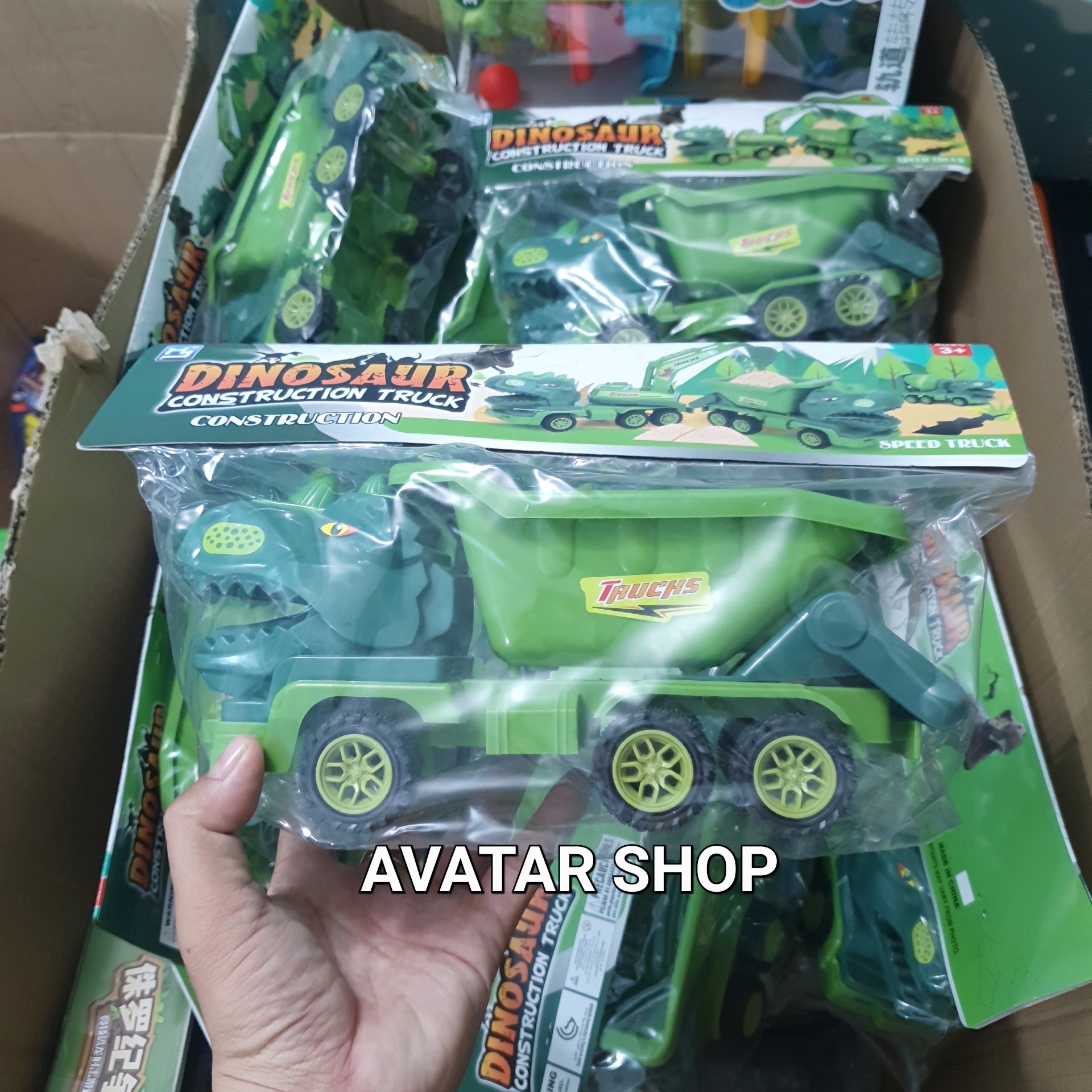 Đồ chơi xe ô tô Ben khủng long BBS cỡ nhỏ trẻ em, chạy Bằng Trớn.