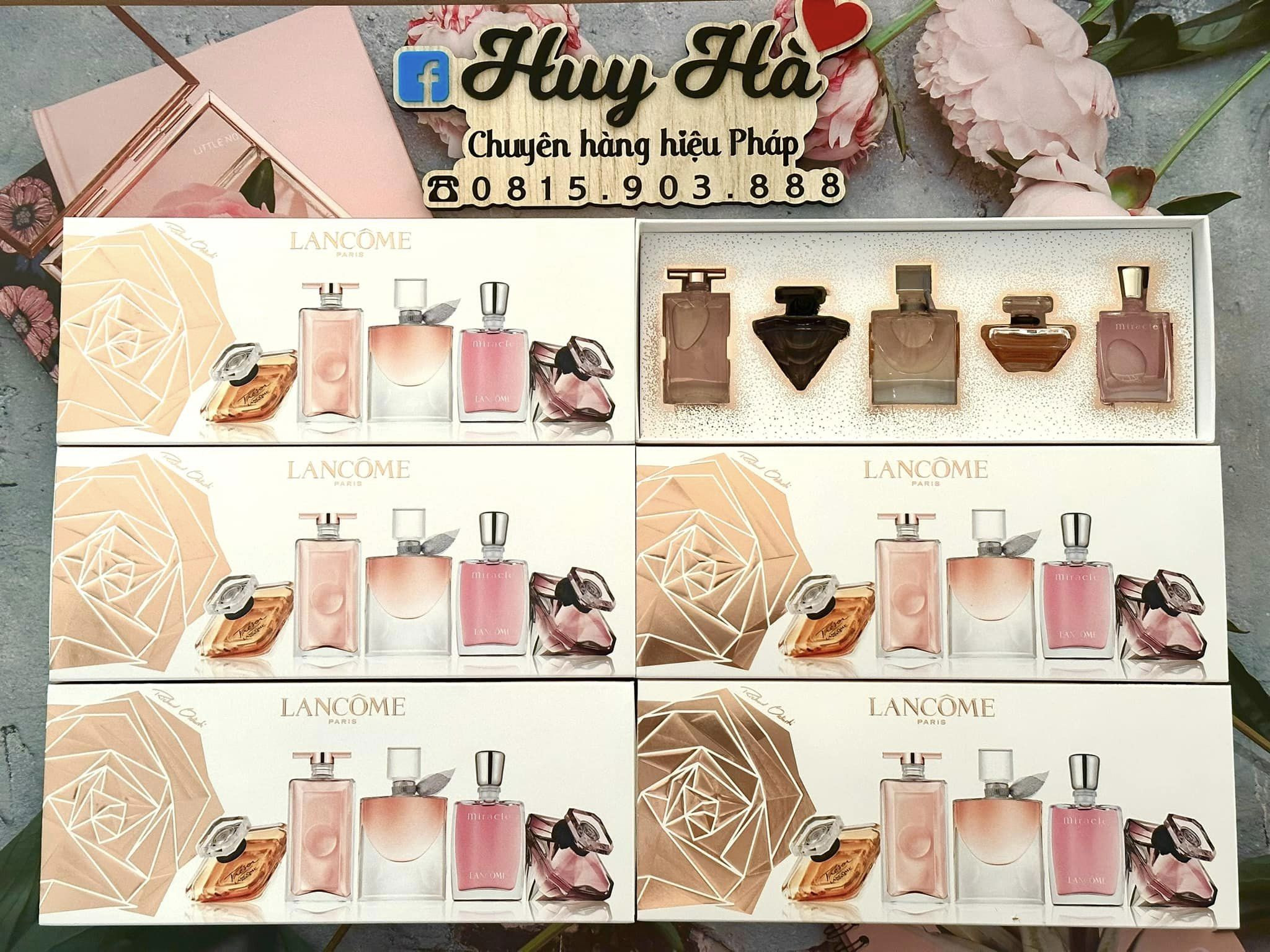 Set nước hoa 5 mini Lancome best-seller phiên bản 2022 - Bill Lancome Paris