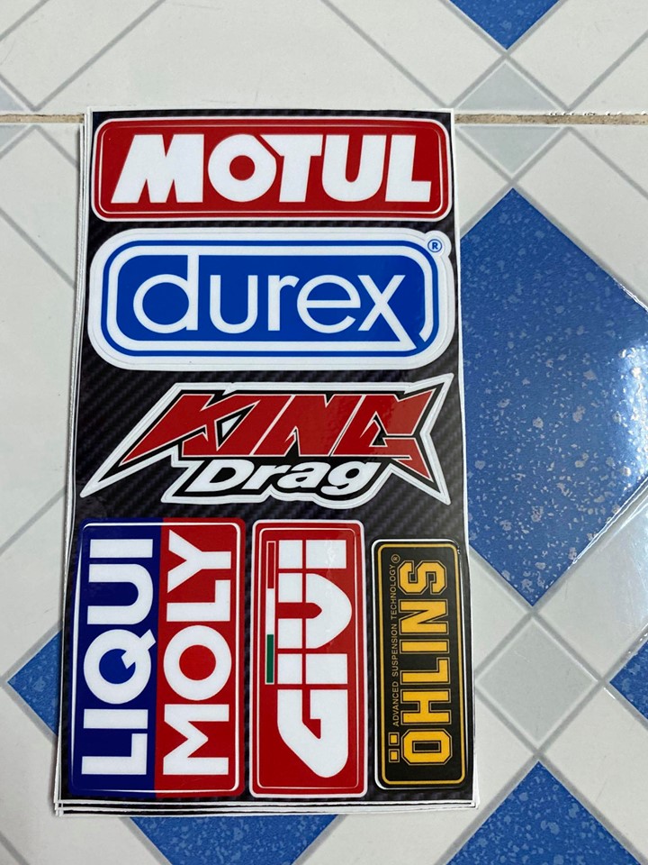 [HCM]TEM logo 10 x 18 KING DRAG MOTUL DUREX