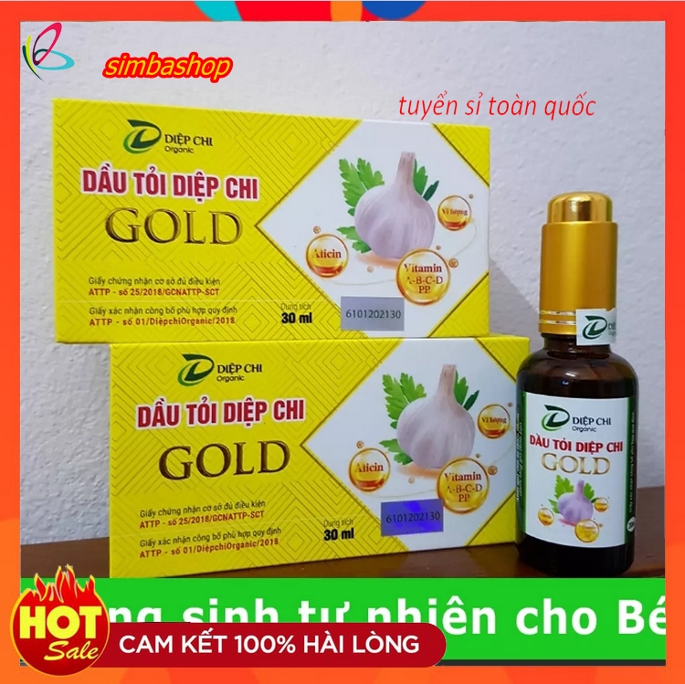 combo 2 dầu tỏi diệp chi gold +