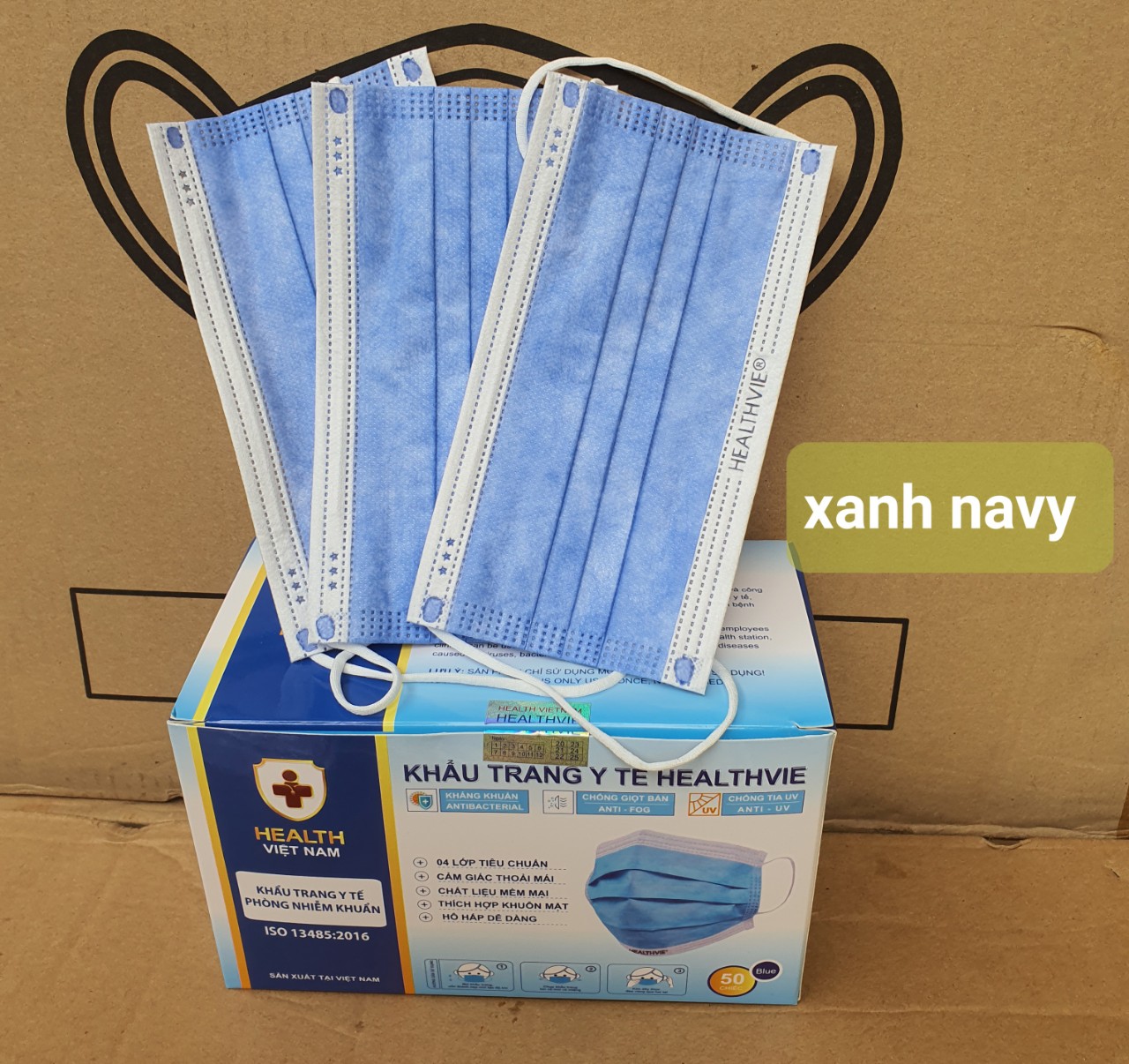 Hộp 50 Chiếc Khẩu Trang Y Tế 4 lớp