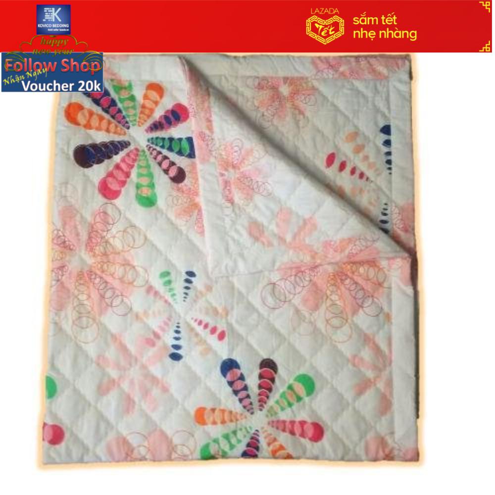 (FreeShip MAX) Mền chần gòn Kovico cotton họa tiết Chong chóng