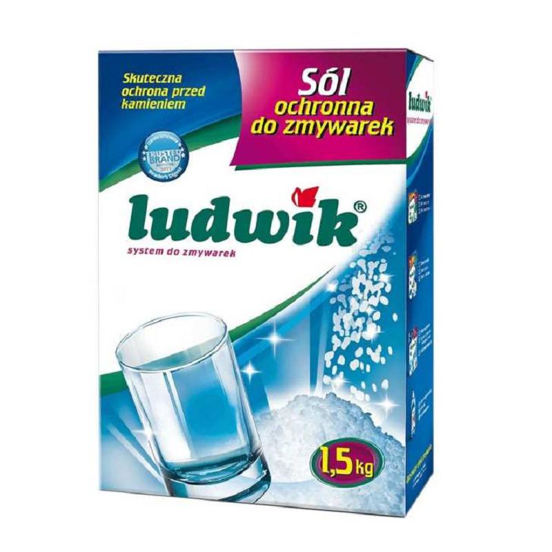 Muối rửa bát Ludwik chuyên dùng cho máy rửa chén bát Hộp 1,5kg td Somat , Finish
