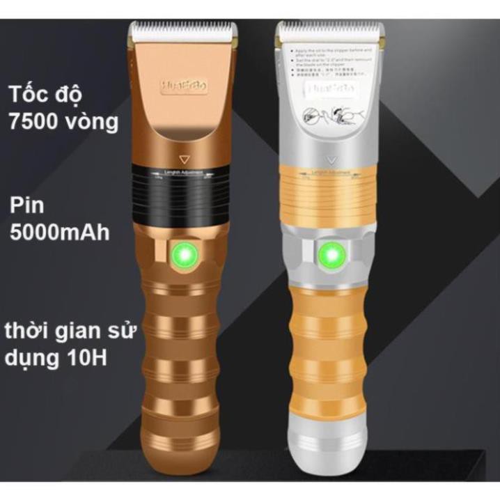 Tông đơ cắt tóc pin trâu huaerbo B60 cao cấp