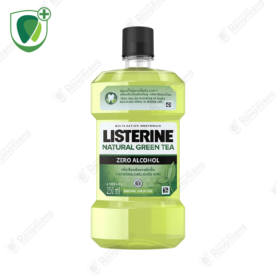 Nước súc miệng Listerine Green Tea, Tinh chất Trà xanh, Bảo vệ Răng, Nướu