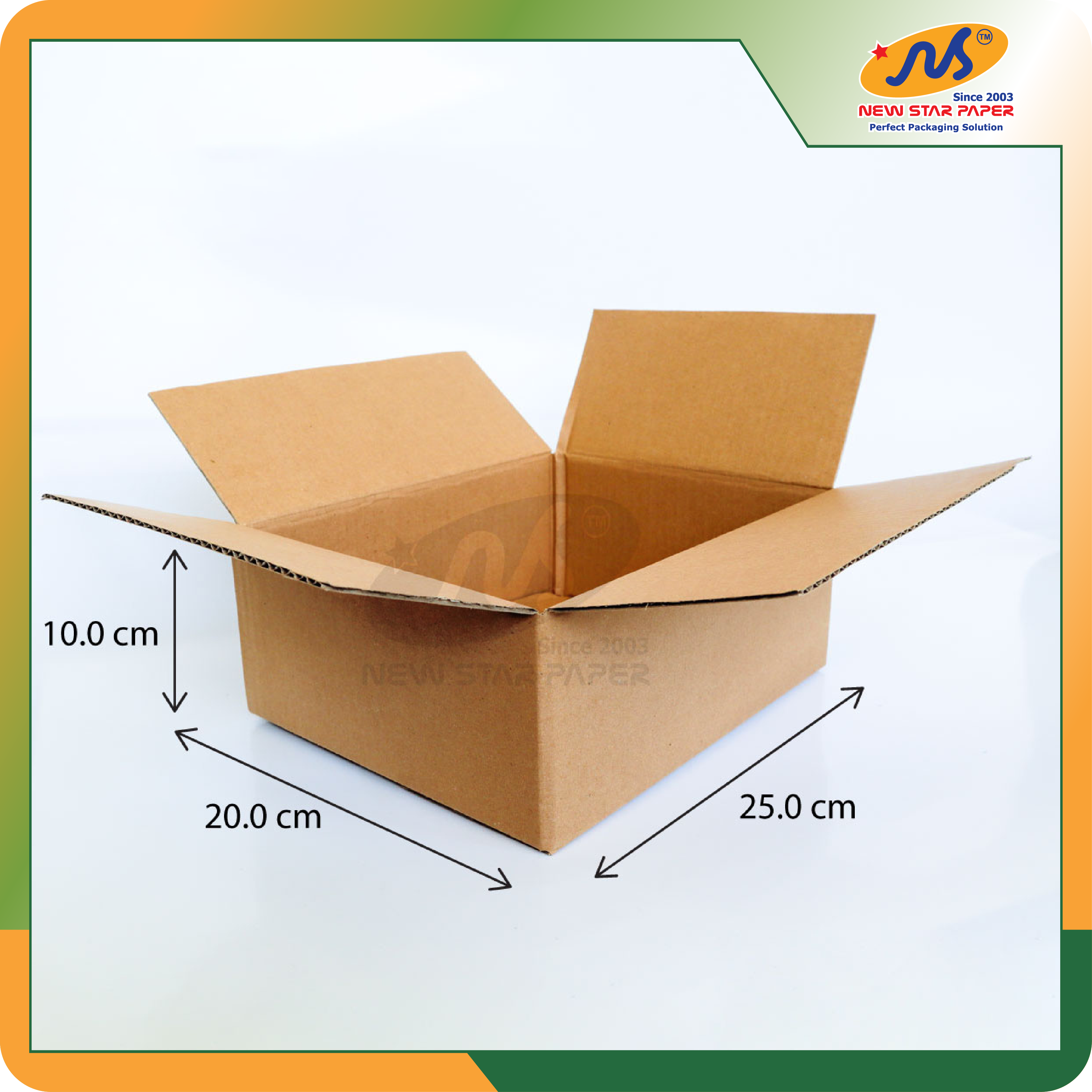 25x20x10cm - Combo 10 thùng giấy carton