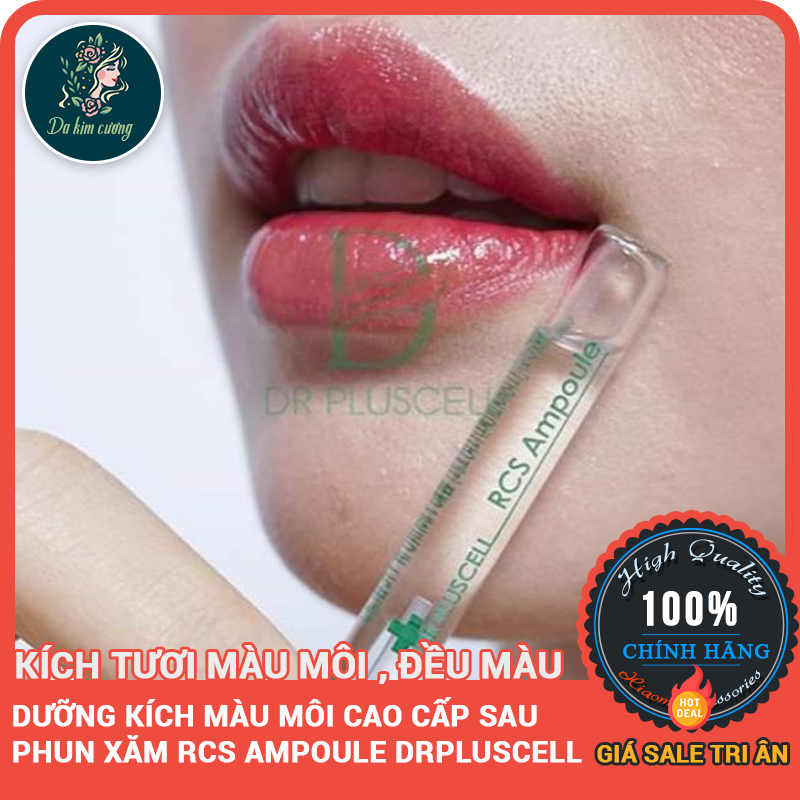 Dưỡng kích màu môi rcs ampoule dr pluscell sau phun xăm - dưỡng kích màu môi cao cấp - duongmausauphunmoi